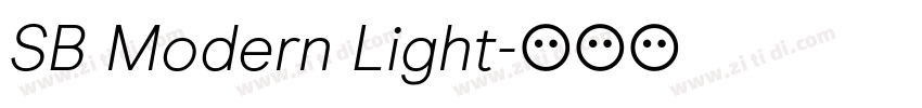 SB Modern Light字体转换